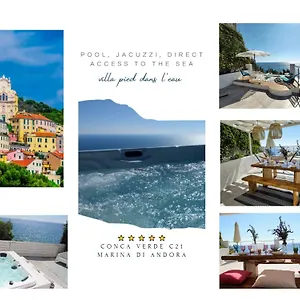 Conca C21- Front Little Pool, Private Jacuzzi Sea View Aparthotel